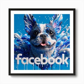 Facebook Logo 1 Art Print