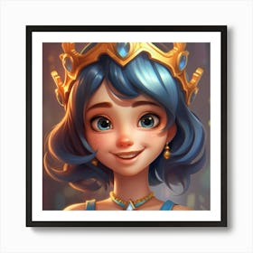 Princess In A Crown 1 Art Print