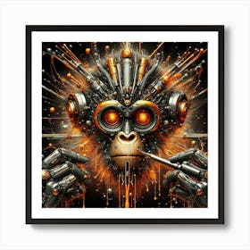 Robot Monkey 1 Art Print