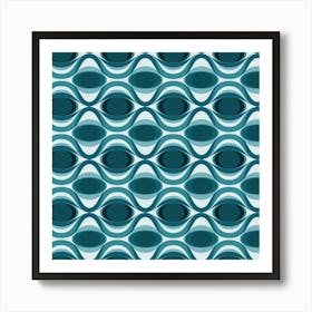 Modern Retro Pattern 32 Art Print