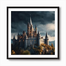 Castle - Castle Stock Videos & Royalty-Free Footage 1 Art Print