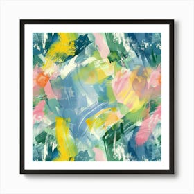 Abstract Brushstrokes 9 Art Print