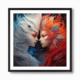 Two Women In Love Art Print