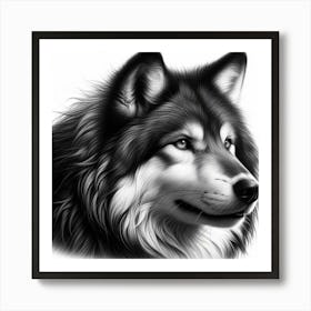 Grey wolf 5 Art Print