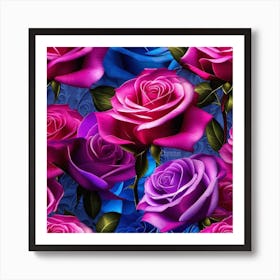 Roses Wallpaper 7 Art Print