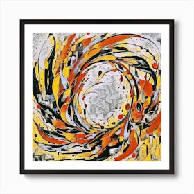 Abstract By Person Art Print