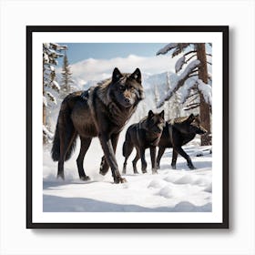 Wolf Pack 3 Art Print