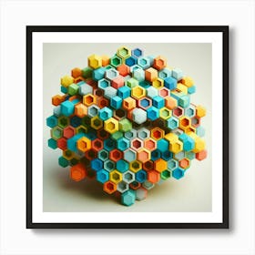 Hexagons 1 Art Print