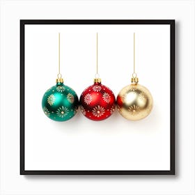 Christmas Ornaments Art Print