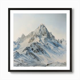 'Snow Mountain' Art Print