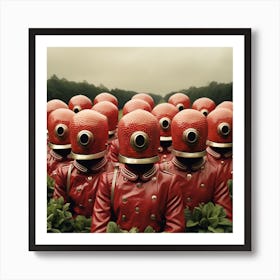 Strawberry Army Art Print