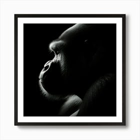 Portrait Of A Gorilla 1 Art Print