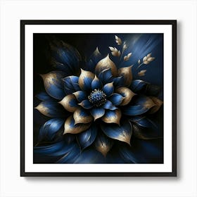 Blue Flower 4 Art Print