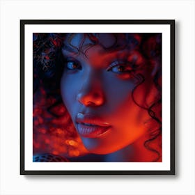 Portrait Of African American Woman Art Print