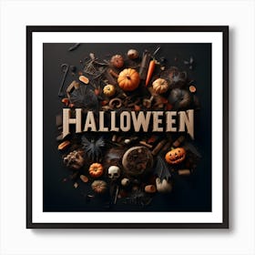 Halloween Pumpkins Art Print