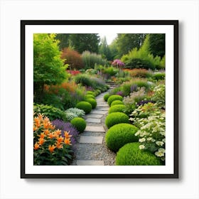 Garden Path 1 Art Print