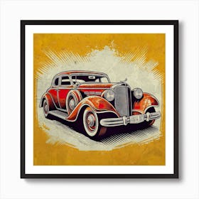 Vintage Car Art Art Print