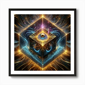 Cube Of Light 19 Art Print