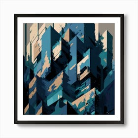 Abstract Cityscape 11 Art Print