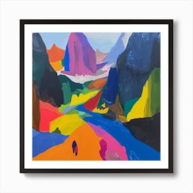 Abstract Travel Collection Zermatt Switzerland 4 Art Print