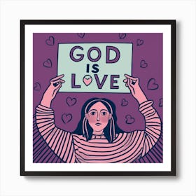 God Is Love 4 Art Print