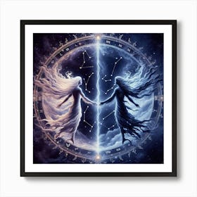 Zodiac Signs 13 Art Print