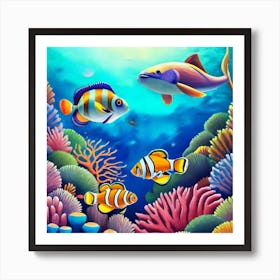 Coral Reef Art Print