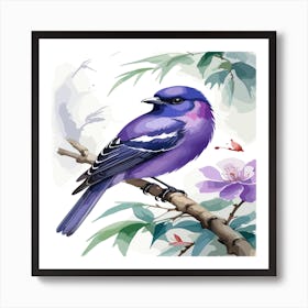 Bird On A Branch Art Print