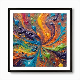 Colorful Abstract Painting Art Print