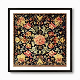 Floral Rug Art 2 Art Print