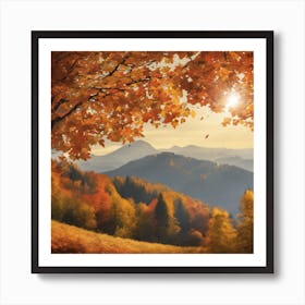 Autumn In The Mountains Art Print