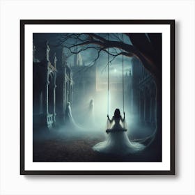 Haunted House Art Print