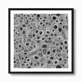 Abstract Black And White Painting Art Print