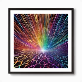 Rainbow Rays 2 Art Print