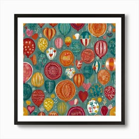 Hot Air Balloons Art Print