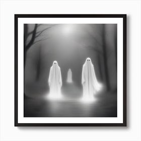 Ghosts In The Woods 4 Art Print