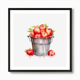 Apples In A Bucket 4 Art Print