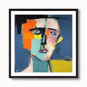 Human Faces Abstract Collection Hfc 30 Art Print