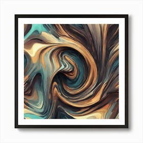 Abstract Swirls Art Print