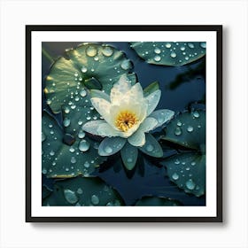 Stockcake Serene Lotus Bloom 1720412647 Art Print