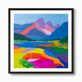 Colourful Abstract Nahuel Huapi National Park Argentina 1 Art Print