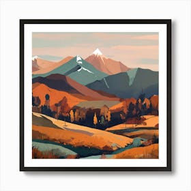 Autumn Landscape Art Print