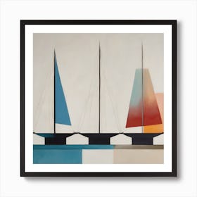 Sailboats Art Print