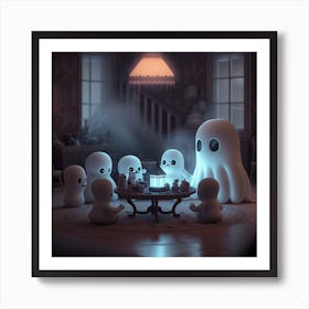 Ghosts At The Table Art Print