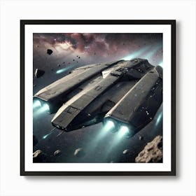 Void Reaver Corvette Silent Propulsion Art Print