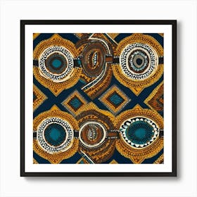 African Scarf Art Print