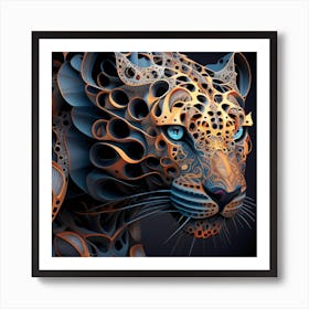 3d Jaguar Art Print