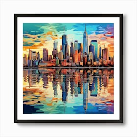 New York City Skyline 5 Art Print