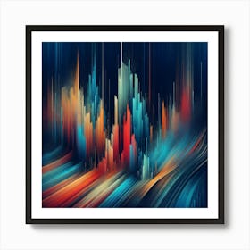 Abstract City Skyline Art Print