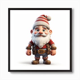 Santa Gnome Poster